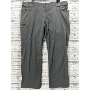 Duluth Trading Pants Mens 42x29 Green Flex Dry On The Fly Fleece Lined Workwear